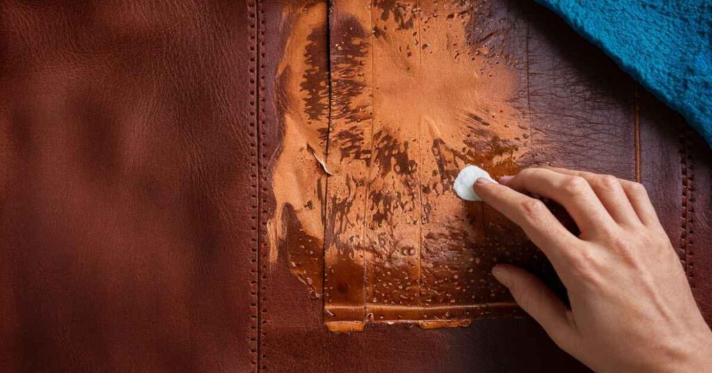 Dry and Condition After getting rid of the Stain on your Leather