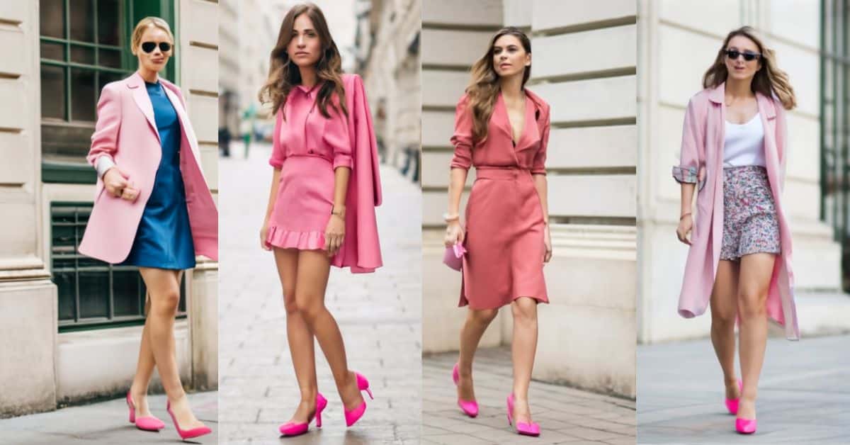 What to wear with pink shoes