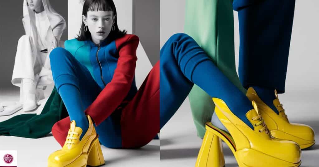 Color-blocking with Yellow Shoes