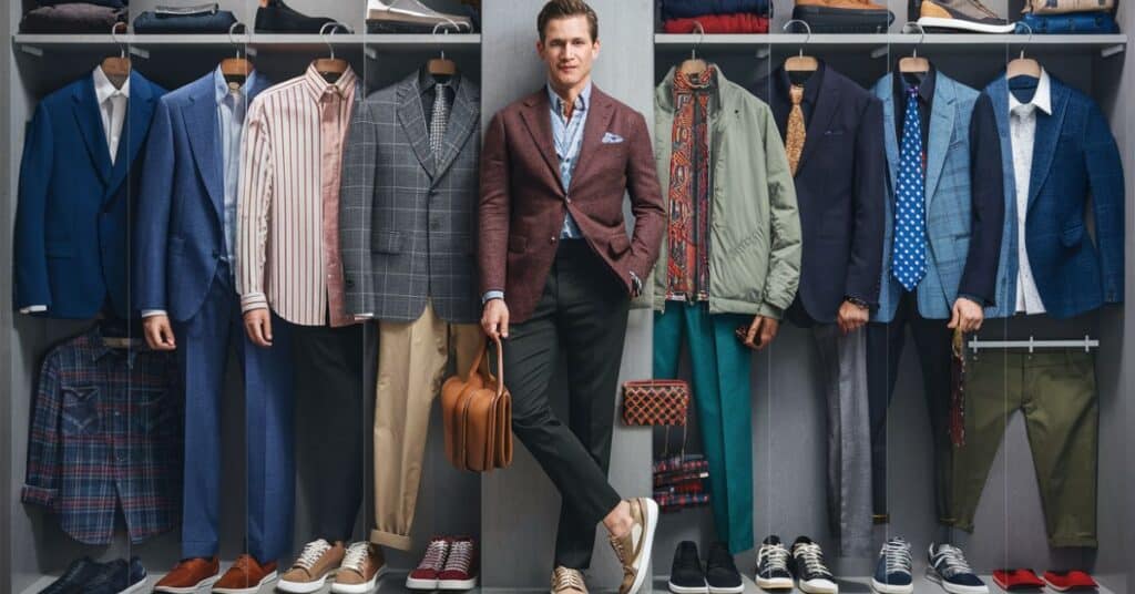 Creating a balanced and versatile wardrobe for men.