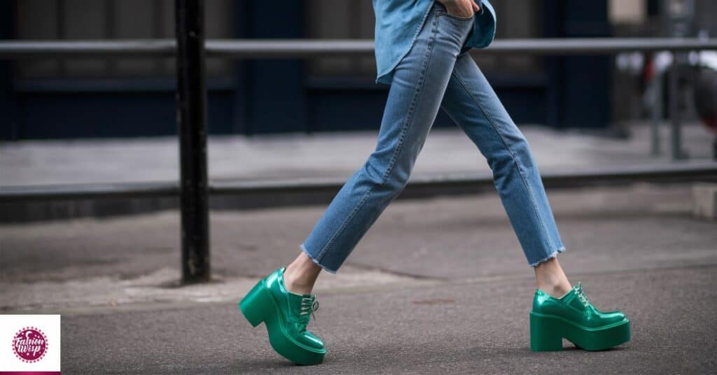 How to Wear Green Shoes with Blue Denim & Chambray