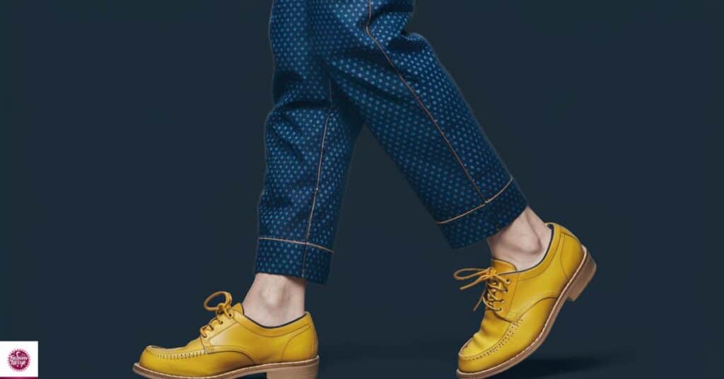 Navy Blue with Yellow Shoes