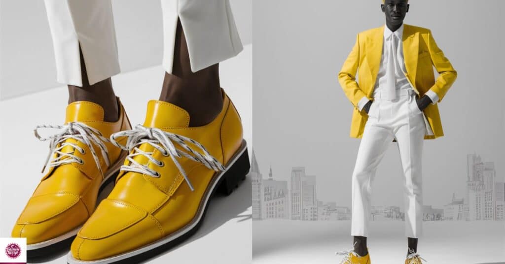 Yellow Shoes with White Outfits